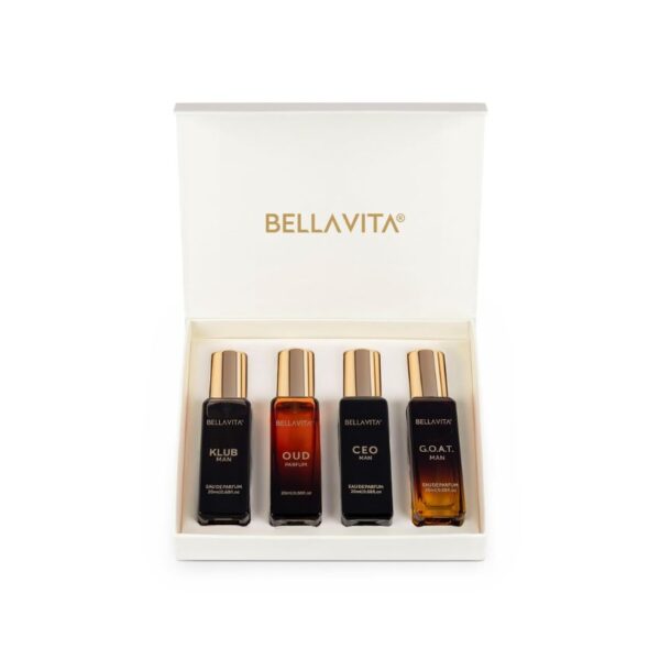 Bella Vita Luxury Man Perfume Gift Set 4 x 20 ml