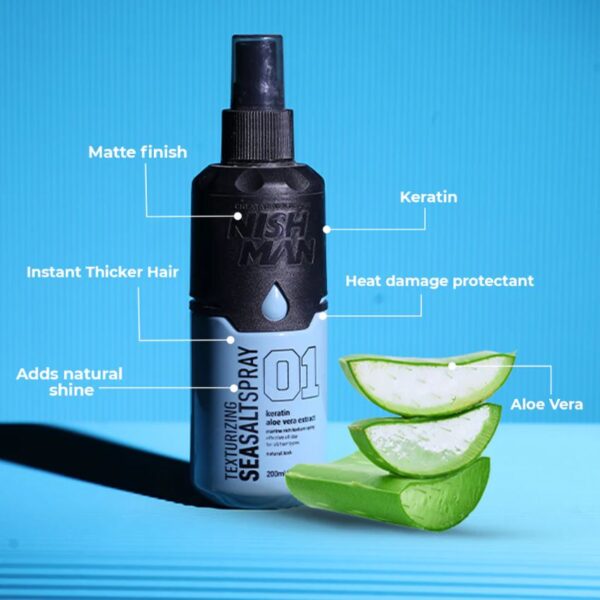 NishMan Texturizing Sea Salt Spray | Heat Protection Spray: 02