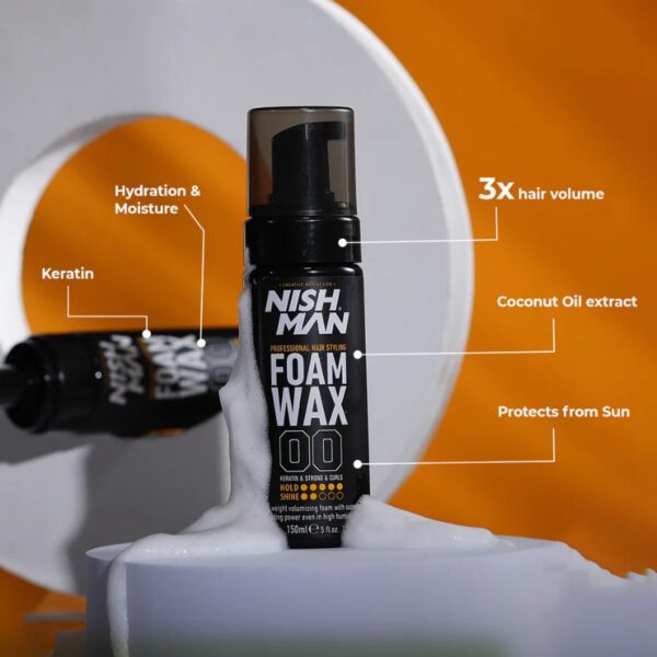 NishMan Hair Styling Foam Wax: 03