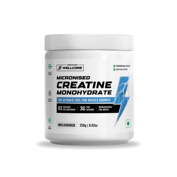 Wellcore - Pure Micronised Creatine Monohydrate Powder